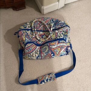 Vera Bradley Blue and Yellow Paisley Tote